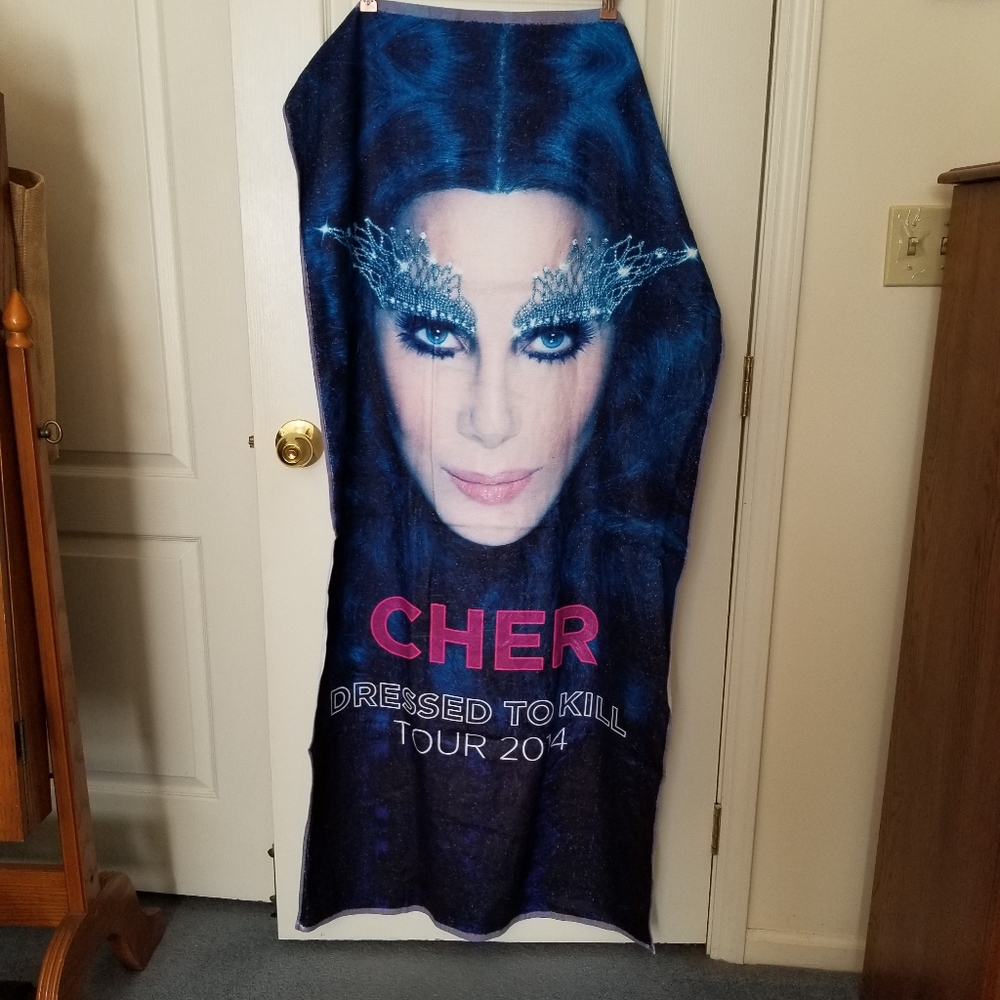 CHER Dressed to kill tour 2014 NEW beach towel